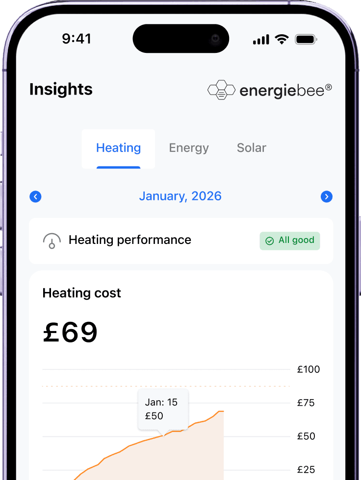 energie Bee app screen